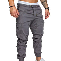 Men’s Cargo Pants with Pockets & Drawstring
