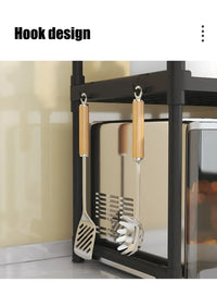 2-Tier Kitchen Microwave & Seasoning Storage Rack