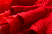 Girls Winter Knitted Christmas Long Sleeve Dress