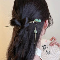 Chinese Style Bamboo Tassel Hairpin – Hanfu Headwear