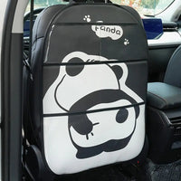 Leather Car Seat Back Protector Kids Kick Mat Cover