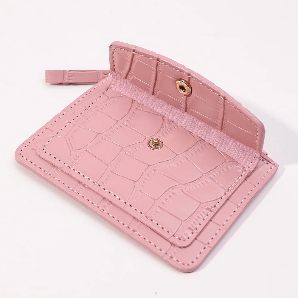 Mini PU Leather Wallet – Slim Short Coin Purse