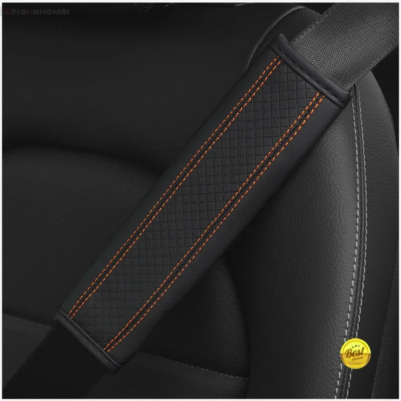 PU Leather Seat Belt Cover Car Safety Shoulder Pad