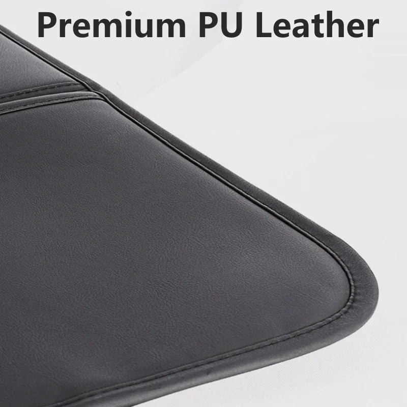 PU Leather Car Rear Seat Kick Pad Backrest Protection