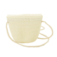 Girls’ Woven Straw Crossbody Shoulder Messenger Bag