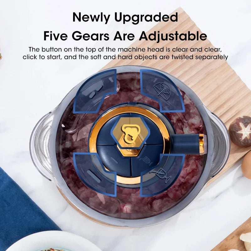 5L Electric Meat Grinder & Food Chopper 500W