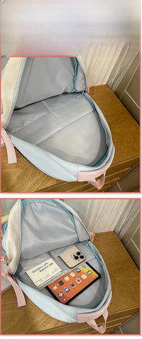 Large Capaci Children's School Bag Set for Girls Primary And Middle School Double oulder Bapa Sweet College Sle