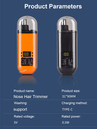 Portable Nose & Ear Hair Trimmer – Rechargeable Groomer