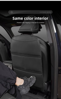 Leather Car Seat Back Protector Waterproof Kick Mat