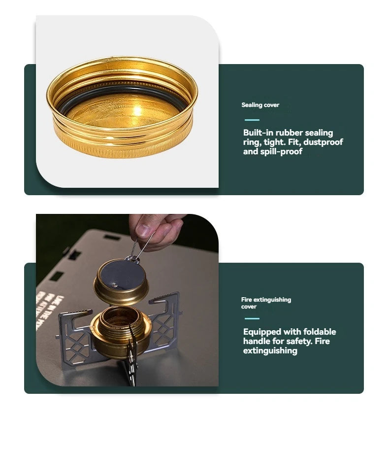 CAMPINGMOON Alcohol Stove Portable Outdoor Picnic Stove