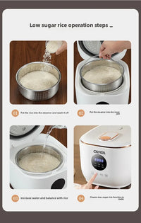 3L Smart Electric Rice Cooker Multi-Purpose Digital