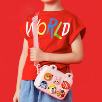 Fashion DIY Cartoon School Bags for Kids Boys Waterproof Children School Backpacks for Girls Kindergarten Kawaii Book Bag Gift