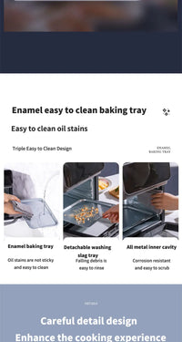 10L Large Electric Air Fryer Oven Oil-Free