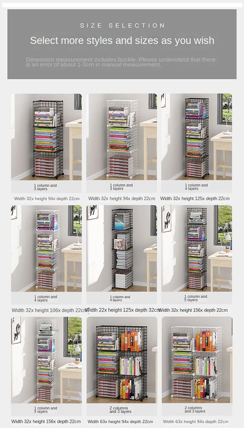Floating Bookshelf Bookcase for Home & Office Storage