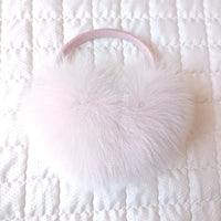 Oversized Real Raccoon Fur Winter Earmuffs for Women