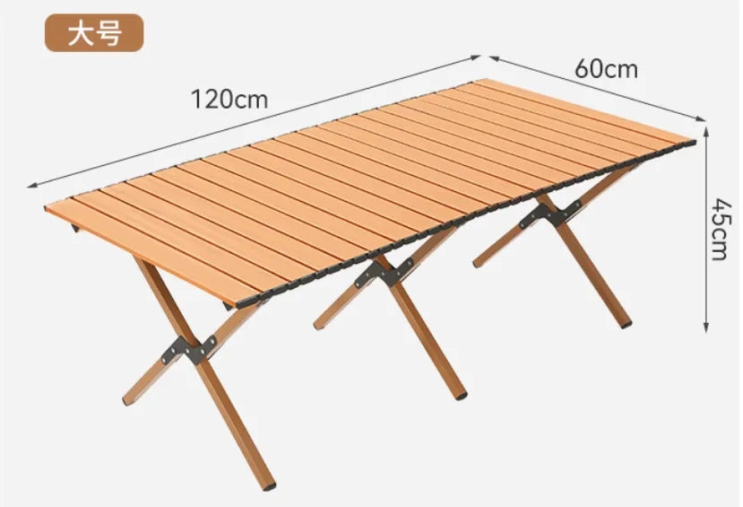 Camping Folding Table Portable Parasol Table