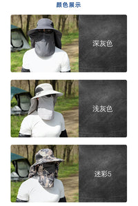 Men’s Panama Sun Hat with Neck & Face Cover