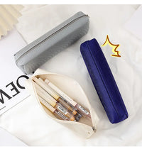 Simple Pencil Case School Supplies Pencil Cases Solid Color School Stationery Pencil Pouch Back To School