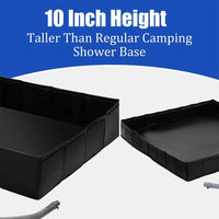 Portable Camping Shower Base with Drainage RV & Outdoor