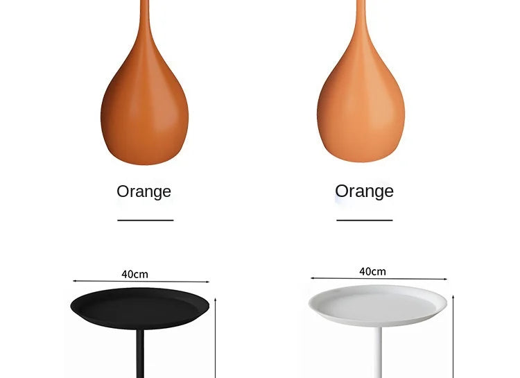 Simple Modern Wrought Iron Coffee Table Living Room Household Round Coffee Table Combination Creative Small Apartment Side Table