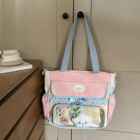 Large Capaci Children's School Bag Set for Girls Primary And Middle School Double oulder Bapa Sweet College Sle