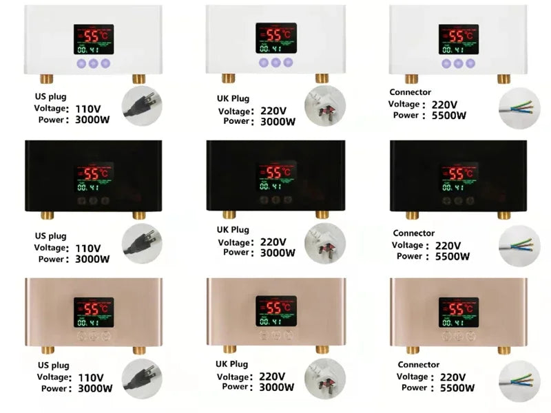 Instant Electric Water Heater 3000W/5500W