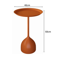 Simple Modern Wrought Iron Coffee Table Living Room Household Round Coffee Table Combination Creative Small Apartment Side Table