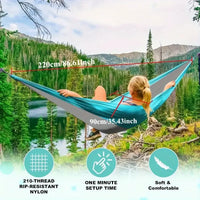 Lightweight Camping Hammock with Tree Straps for Hiking