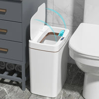 Smart Sensor Trash Bedroom Kitchen Touchless Rubbish Cans Waterproof Moisture Wide Body Design Sealed Odor Locked Garbage Bin