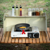 Foldable Gas Stove Windshield for Camping & BBQ