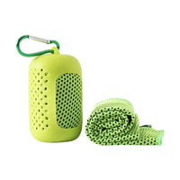 Sport Towel with Mini Silicon Gel Set Portable Breathable Sweat Absorption  Fitness Sport GYM Running Outdoor Quick Dry Cool