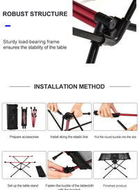 Outdoor Camping Folding Table – Portable Picnic Travel