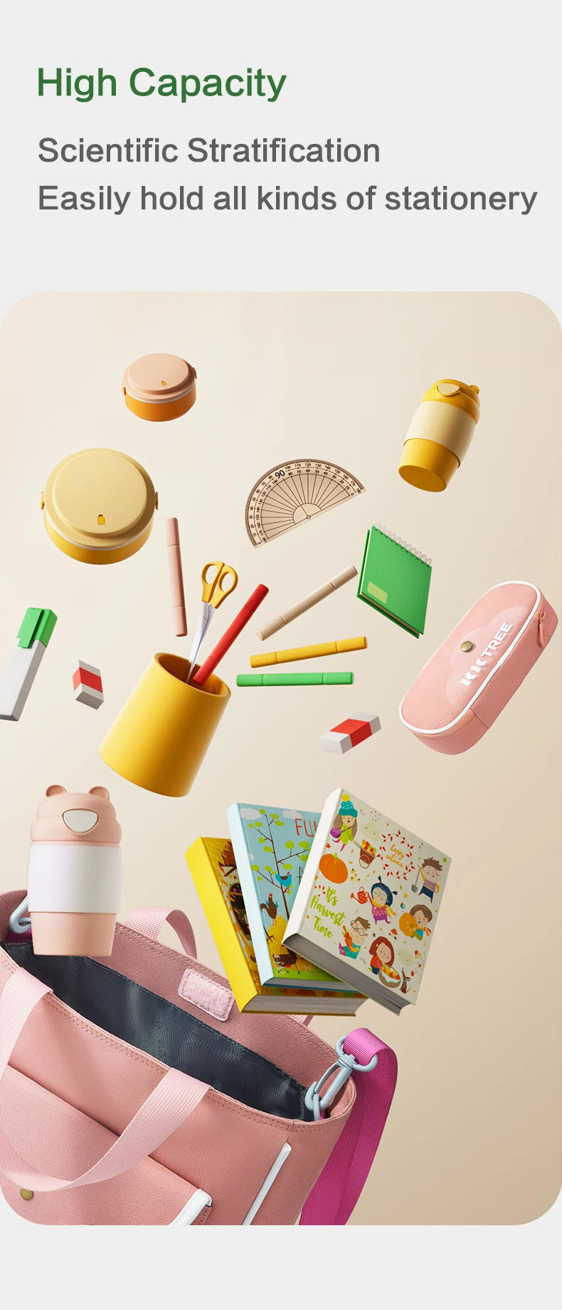 Kids Gift School Bags Girls Boys Personal Shopping Tuition Study Bag Crossbody Bag