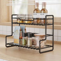 Waterproof Double-Layer Kitchen Organizer Shelf – Large Capacity