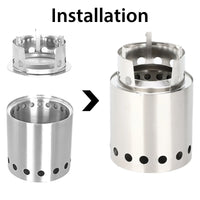 Portable Camping Wood Stove – Windproof Outdoor Furnace