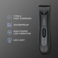 Waterproof Men’s Groin Hair Trimmer – Ceramic Blade Groomer