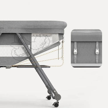 Sejoy 3 in 1 Rocking Crib Baby Bassinet Newborn Beside Sleeper Infant Sleeping Bed Convertible Anti-mosquito Foldable Portable