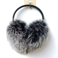Oversized Real Raccoon Fur Winter Earmuffs for Women