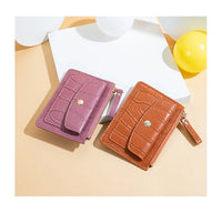 Mini PU Leather Wallet – Slim Short Coin Purse