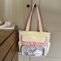 Large Capaci Children's School Bag Set for Girls Primary And Middle School Double oulder Bapa Sweet College Sle