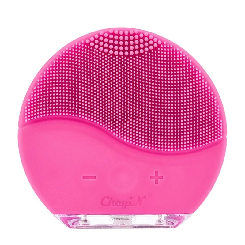 Silicone Face Cleansing Brush Electric Sonic Facial Deep Cleaning Brush Waterproof High-Frequency Vibrating Massager Skin Care