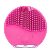 Silicone Face Cleansing Brush Electric Sonic Facial Deep Cleaning Brush Waterproof High-Frequency Vibrating Massager Skin Care