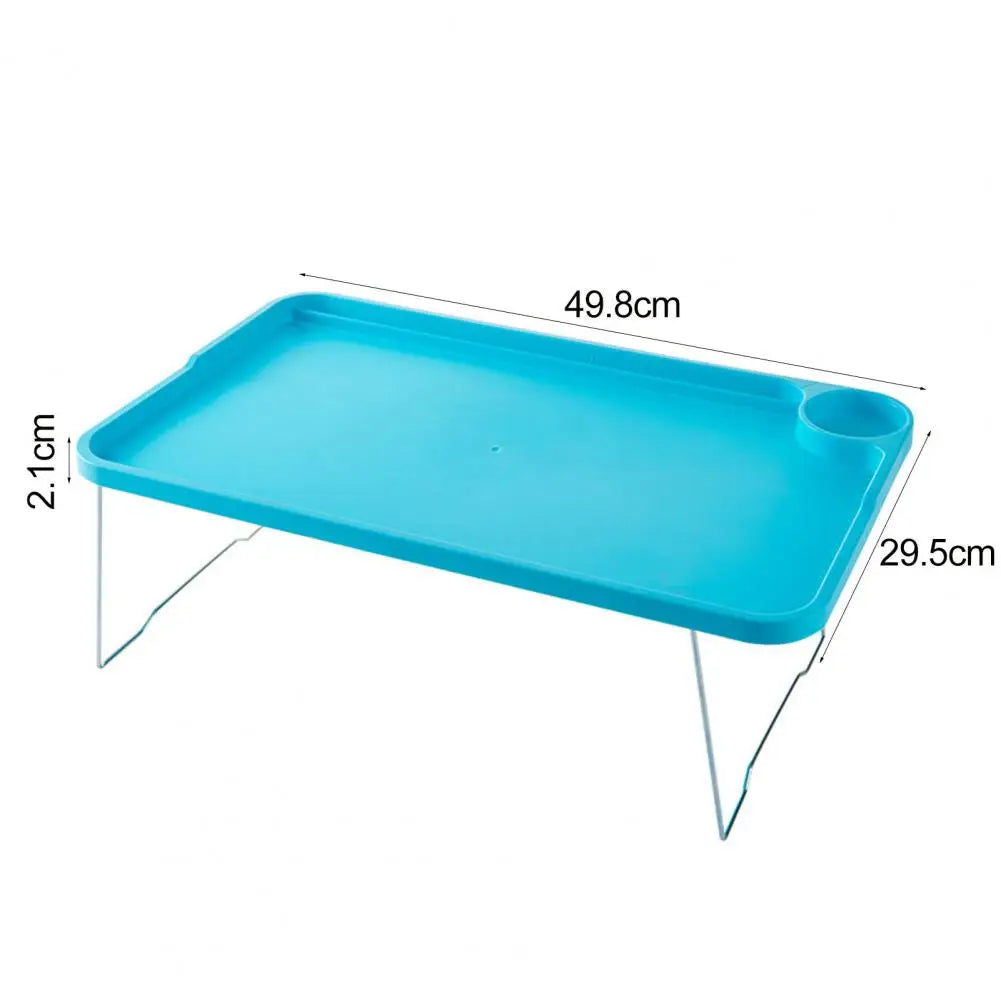 Portable Folding Laptop Bed Table with Cup Holder