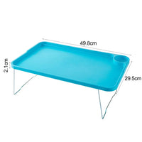 Portable Folding Laptop Bed Table with Cup Holder