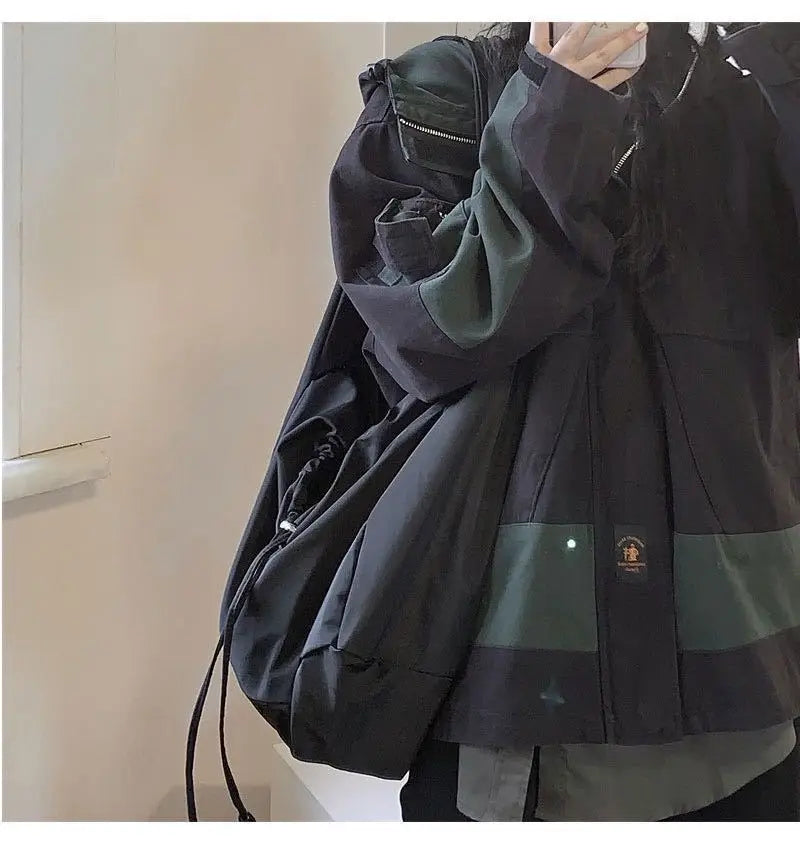 Women Bag New Nylon Bucket Fashion Solid Zipper SOFT Shoulder Bag Purses and Handbags Luxury Designer Black Tote Bag сумка