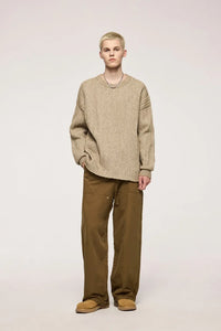 Men’s Wide-Leg Street Style Work Pants Autumn 2025