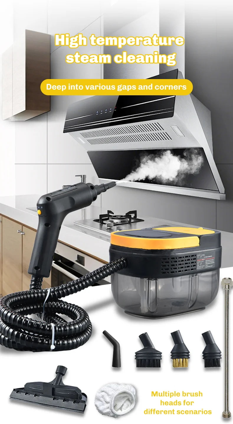 2500W Handheld Steam Cleaner – 1600ML High-Capacity Machine