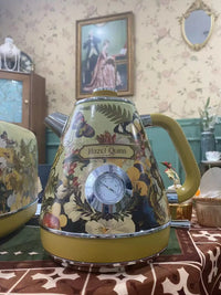 Retro Handmade Decals Automatic Electric Kettle Water Boiler 304Stainless Steel Thermometer Anti-Dry 1800w 1.8L