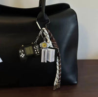 Sausage Dog Bear Keychain Braided Rope Baseball Bread Bead Pendant Mobile Bag Bag Fashion Accessories New Year Gift For Girl Kid