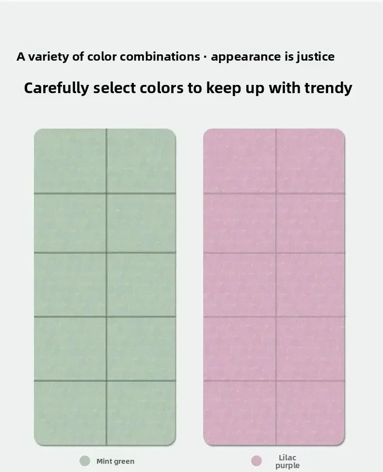 Foldable Eco-Friendly Yoga Mat – Non-Slip TPE 183×61cm